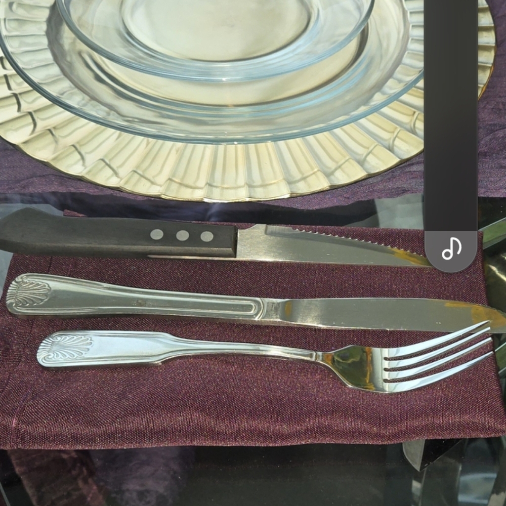 58 plum cloth napkins